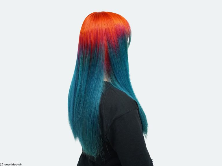 queda de cor de cabelo vívida