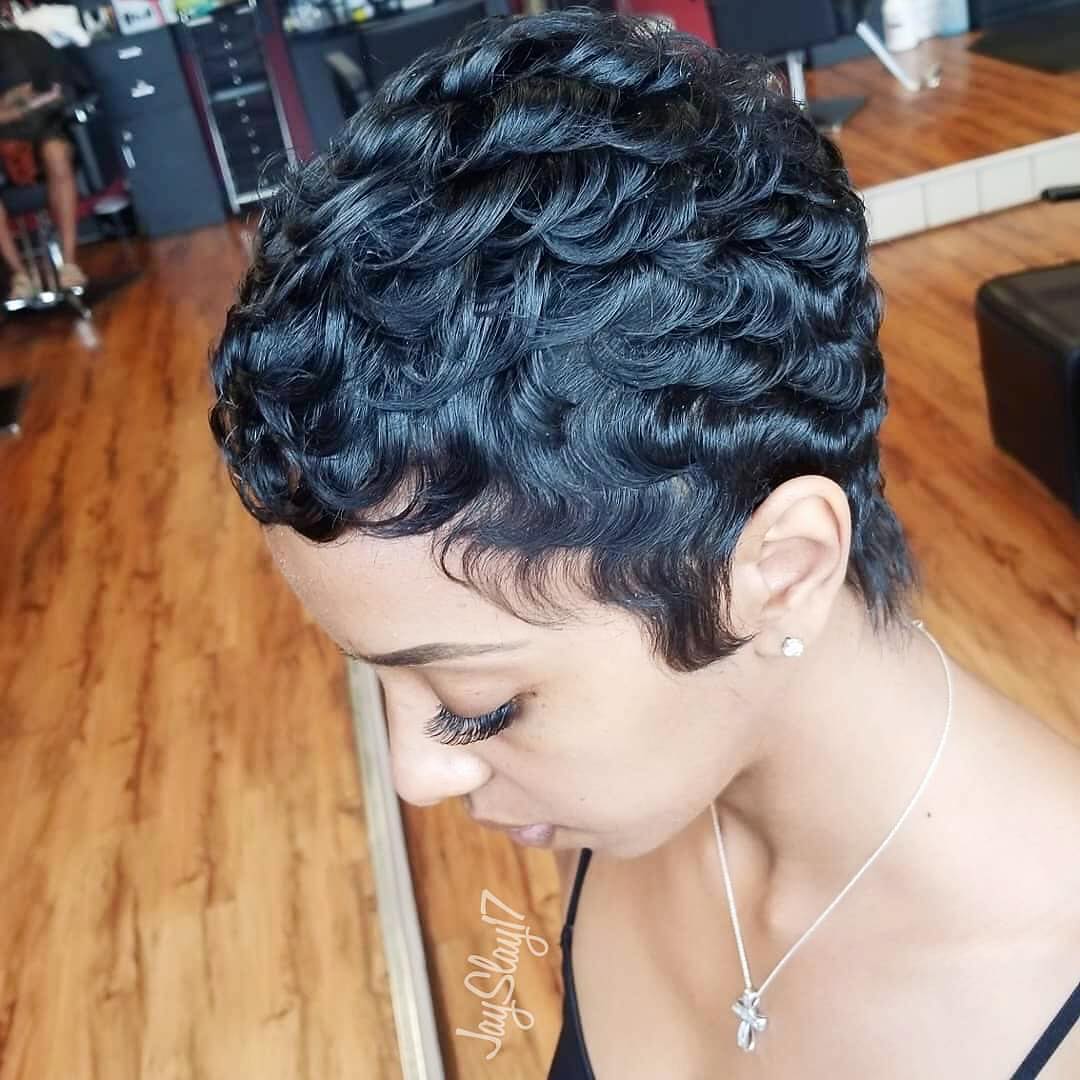 finger wave pixie cut