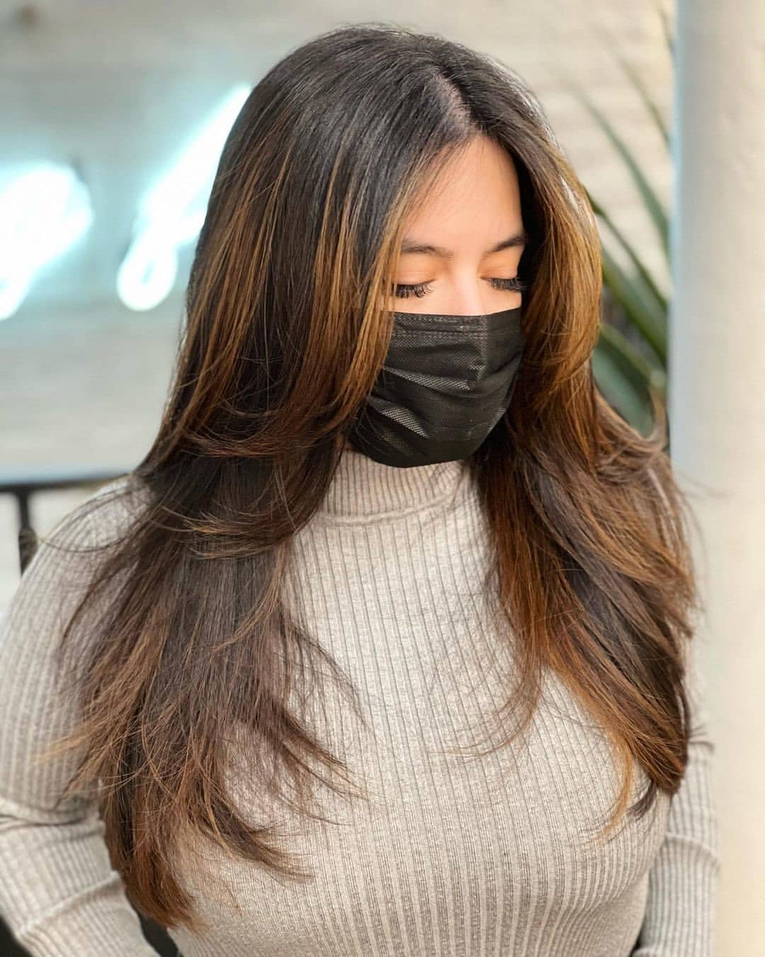 corte de pelo de zorro con reflejos cobrizos