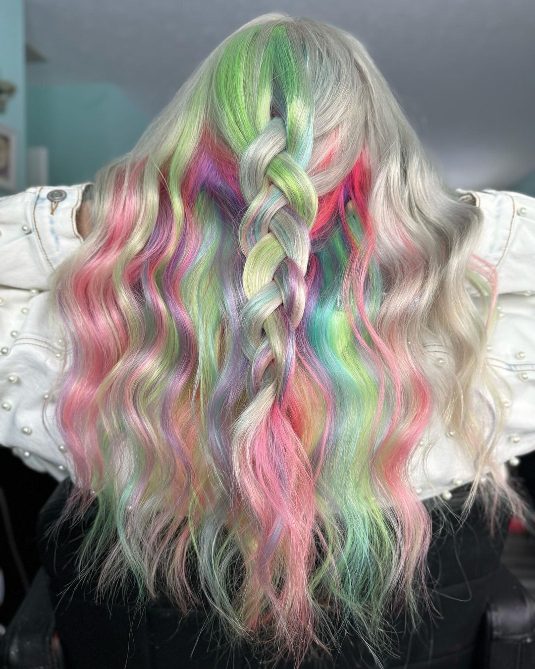 icy rainbow hair