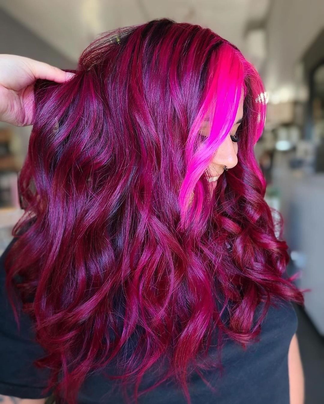 magisch magenta met roze geldstuk