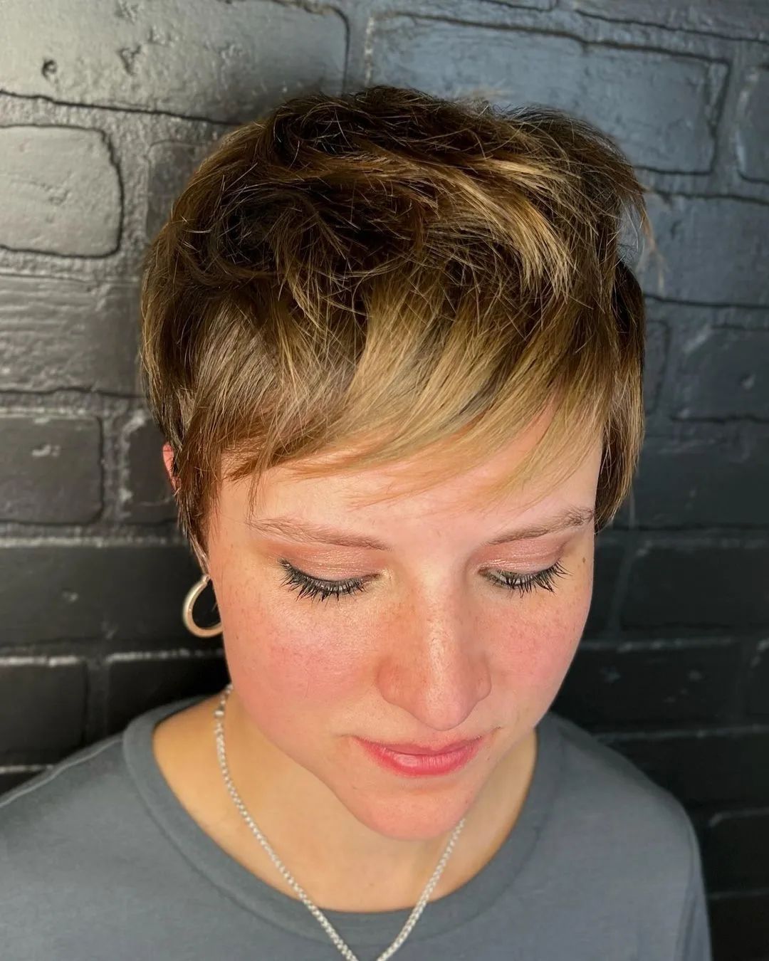 messy elf crop haircut