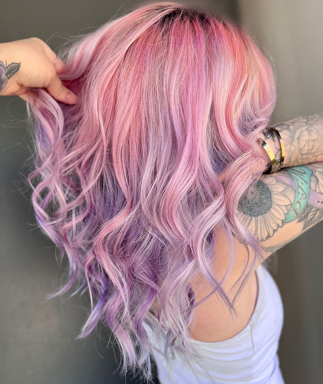 cheveux vifs pastel