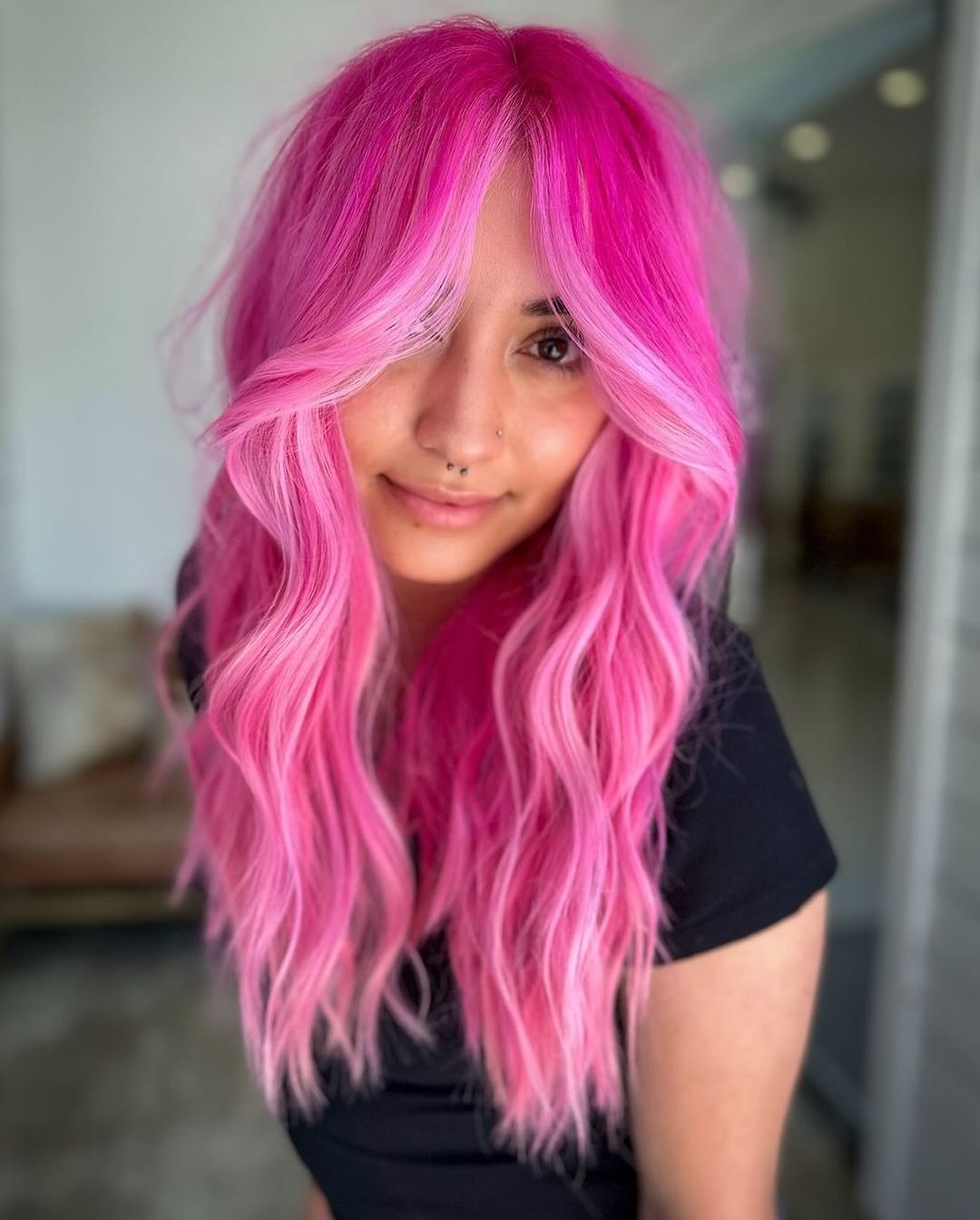 cheveux roses