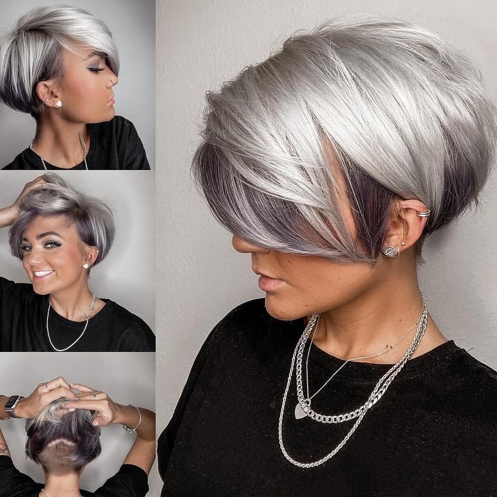 pixie bob con undercut alla nuca