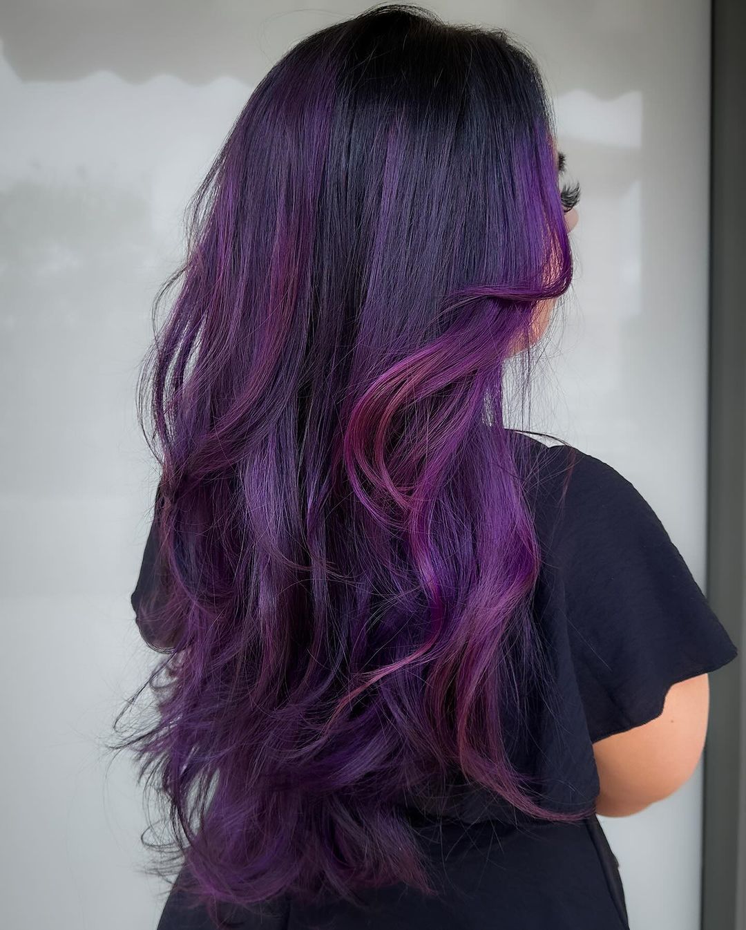 purple balayage