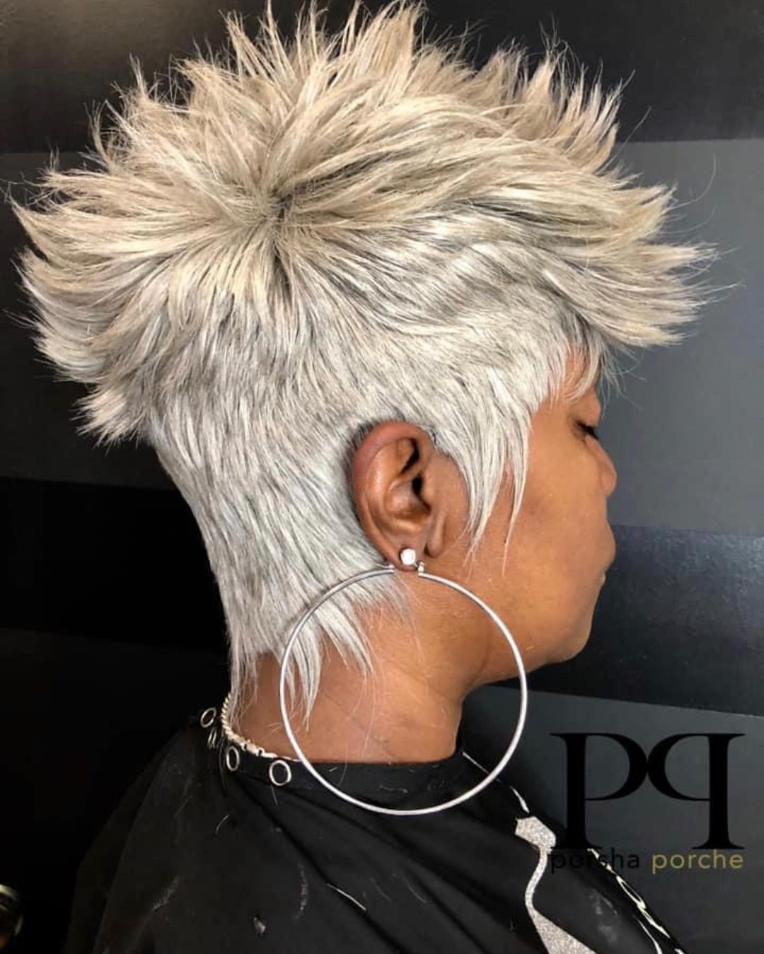 spiky pixie bob cut