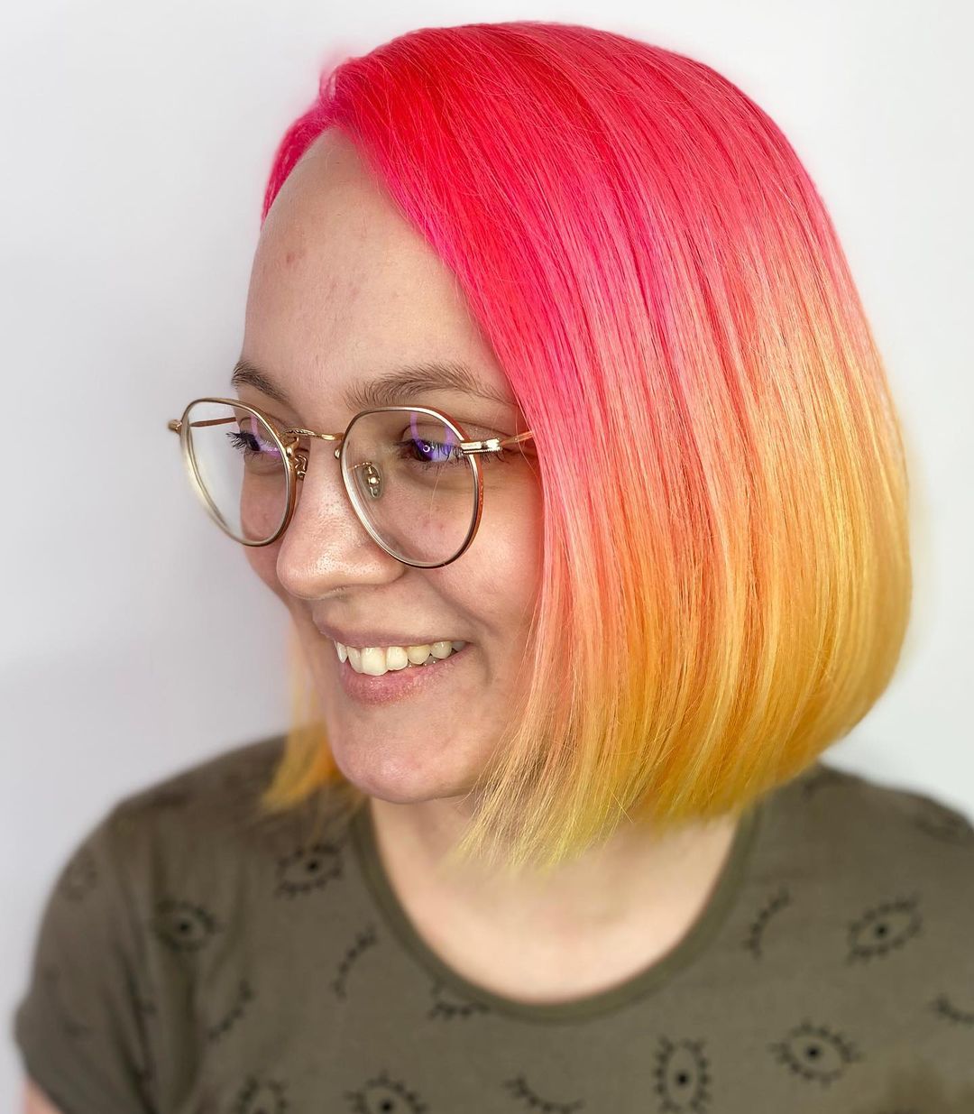 Coiffure au soleil couchant