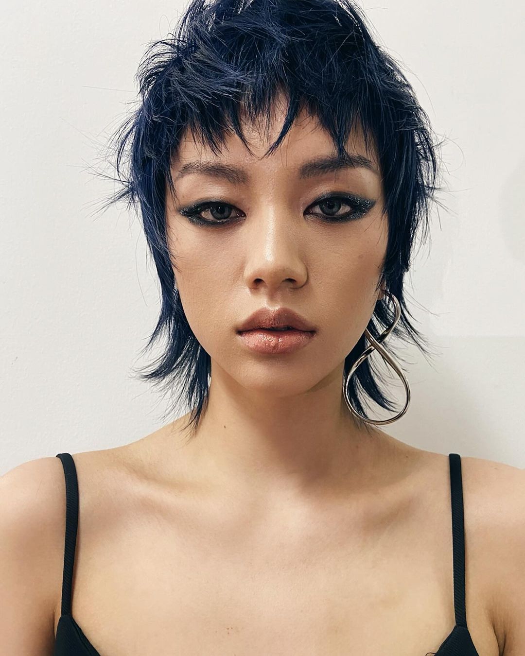 textured mullet bob cut