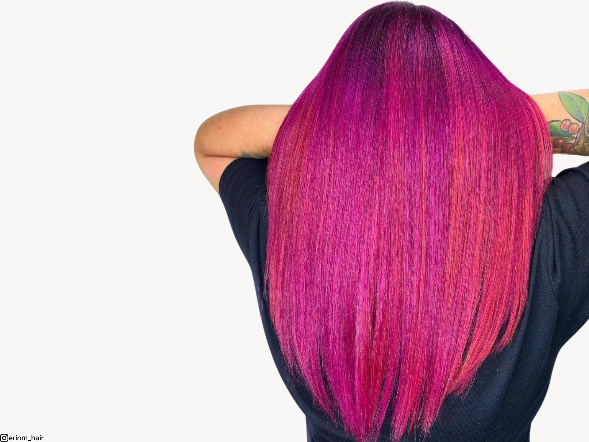 fuschia hair