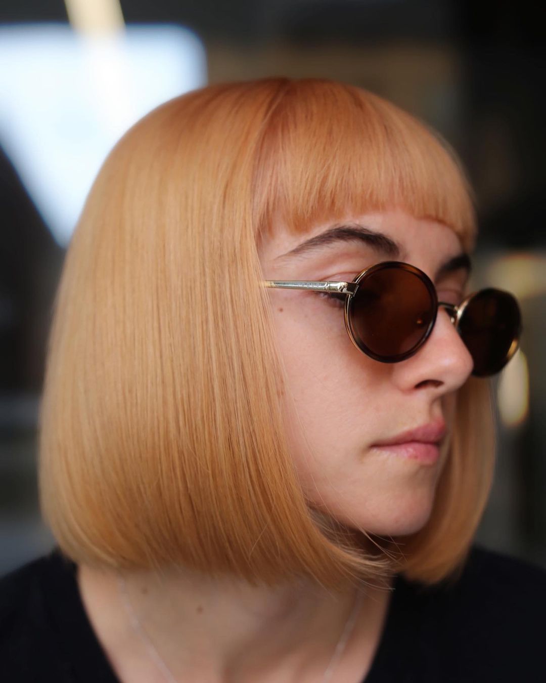 abrikoos aardbei blonde bob