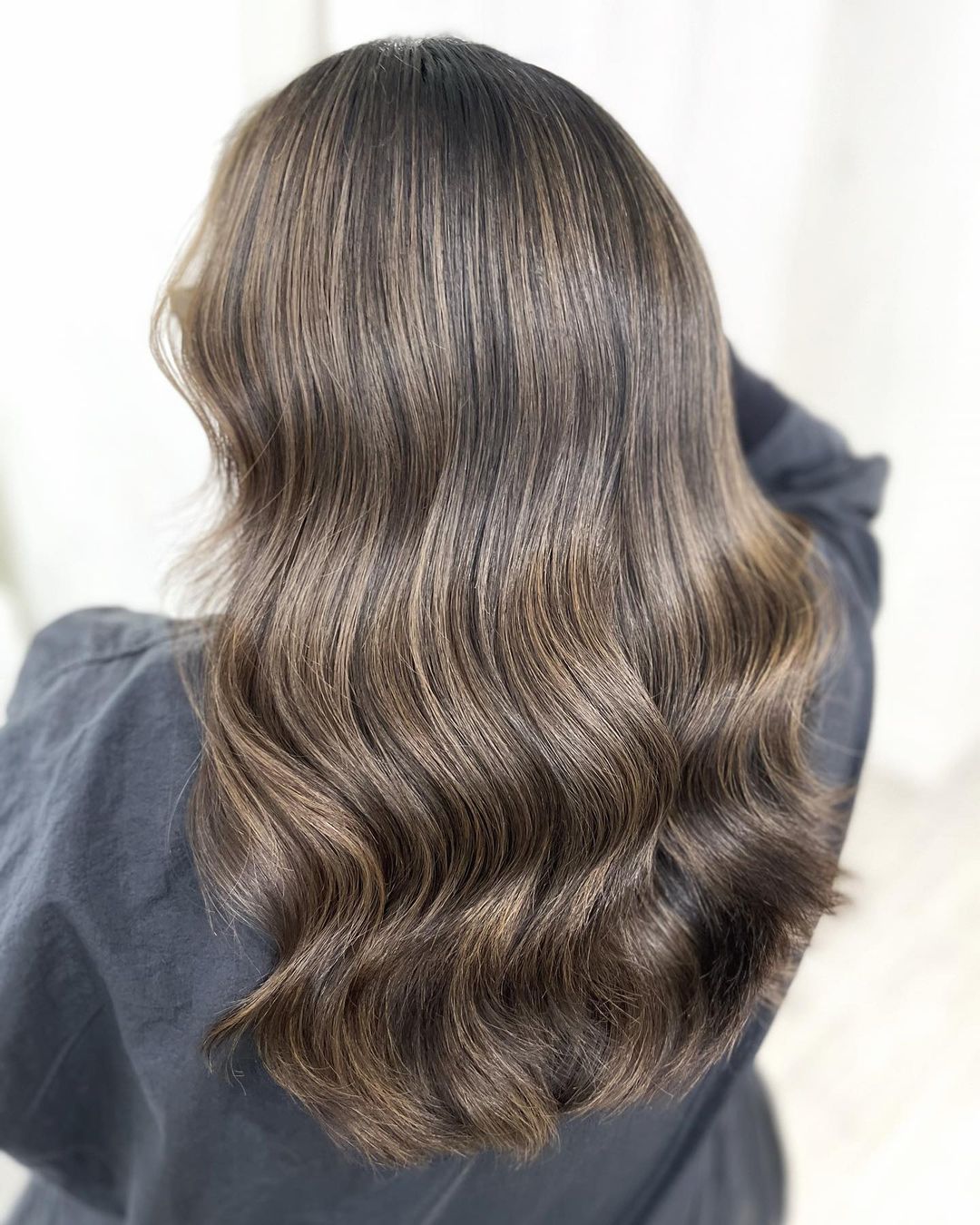 balayage blond chaud mélangé