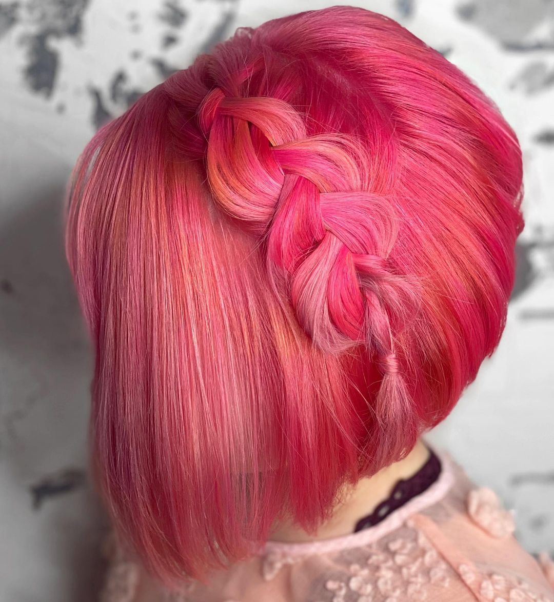 braided flamingo fuschia style