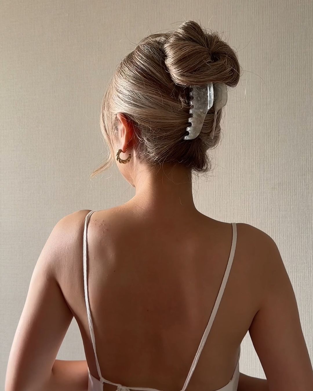 penteado com pinça