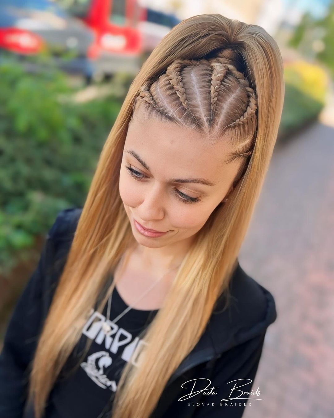 cornrows into high ponytail