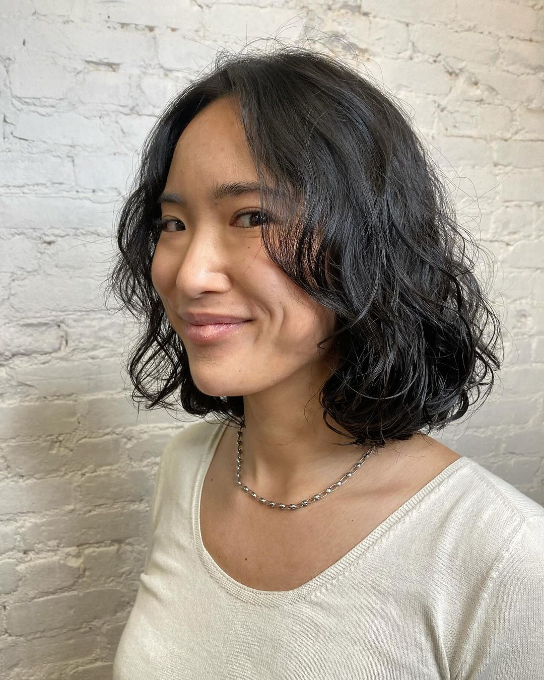 digital perm for shoulder length bob