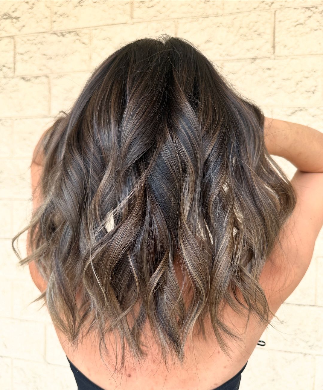 dimensional ash gold balayage