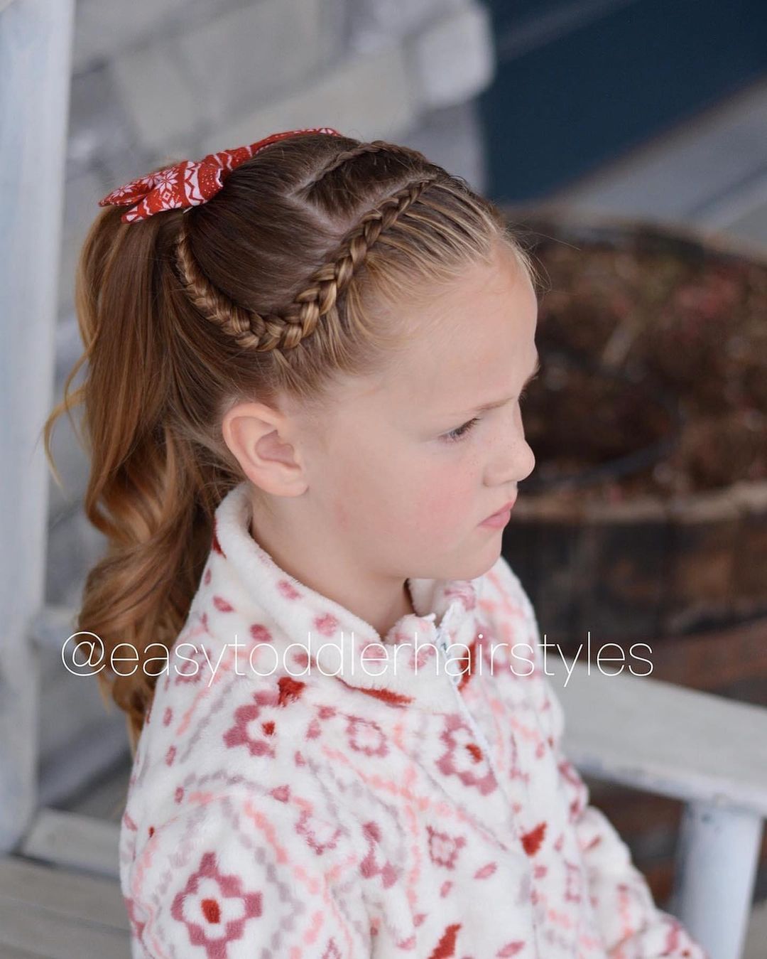 dutch lace braids into a high ponytail