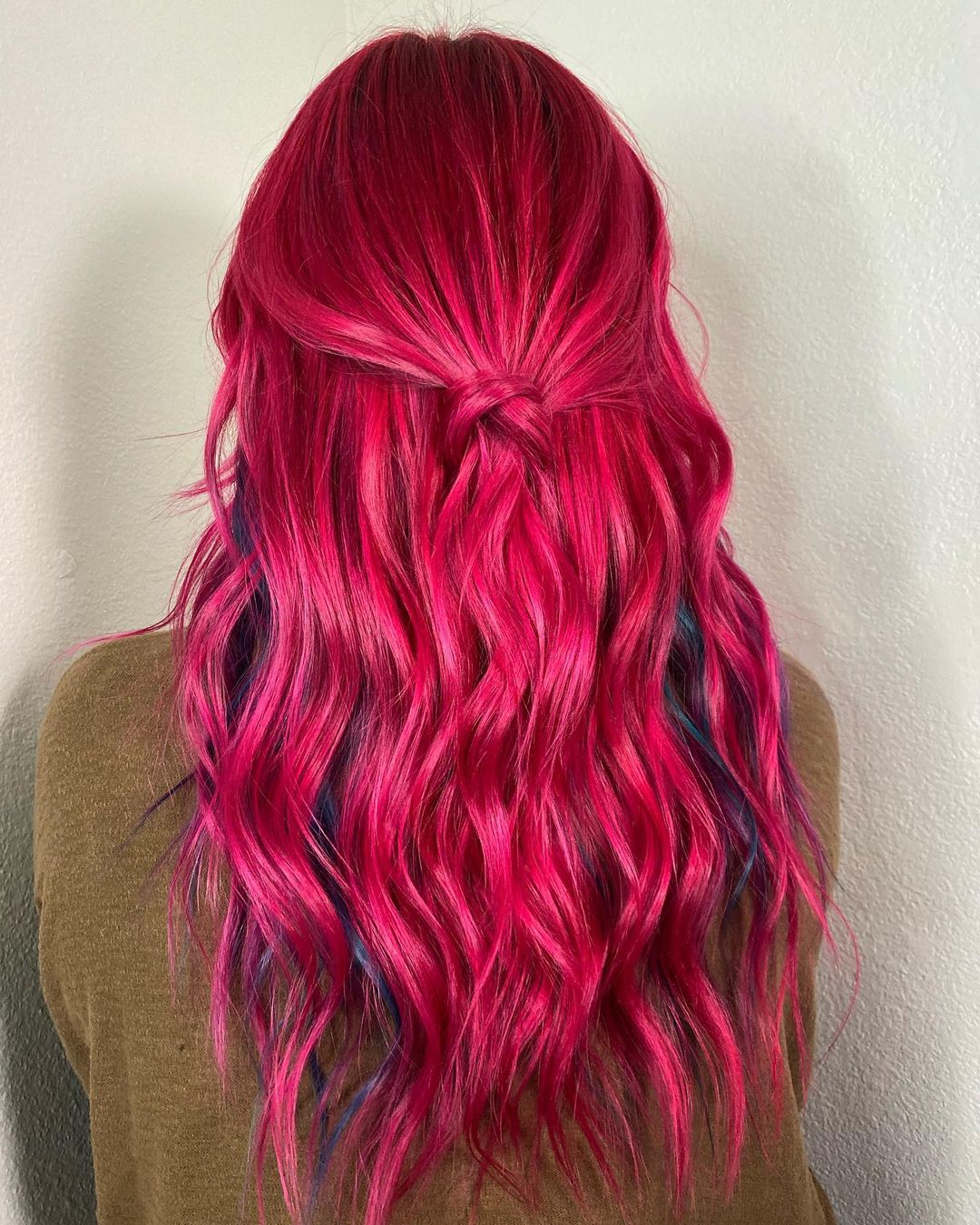 electric raspberry hair color