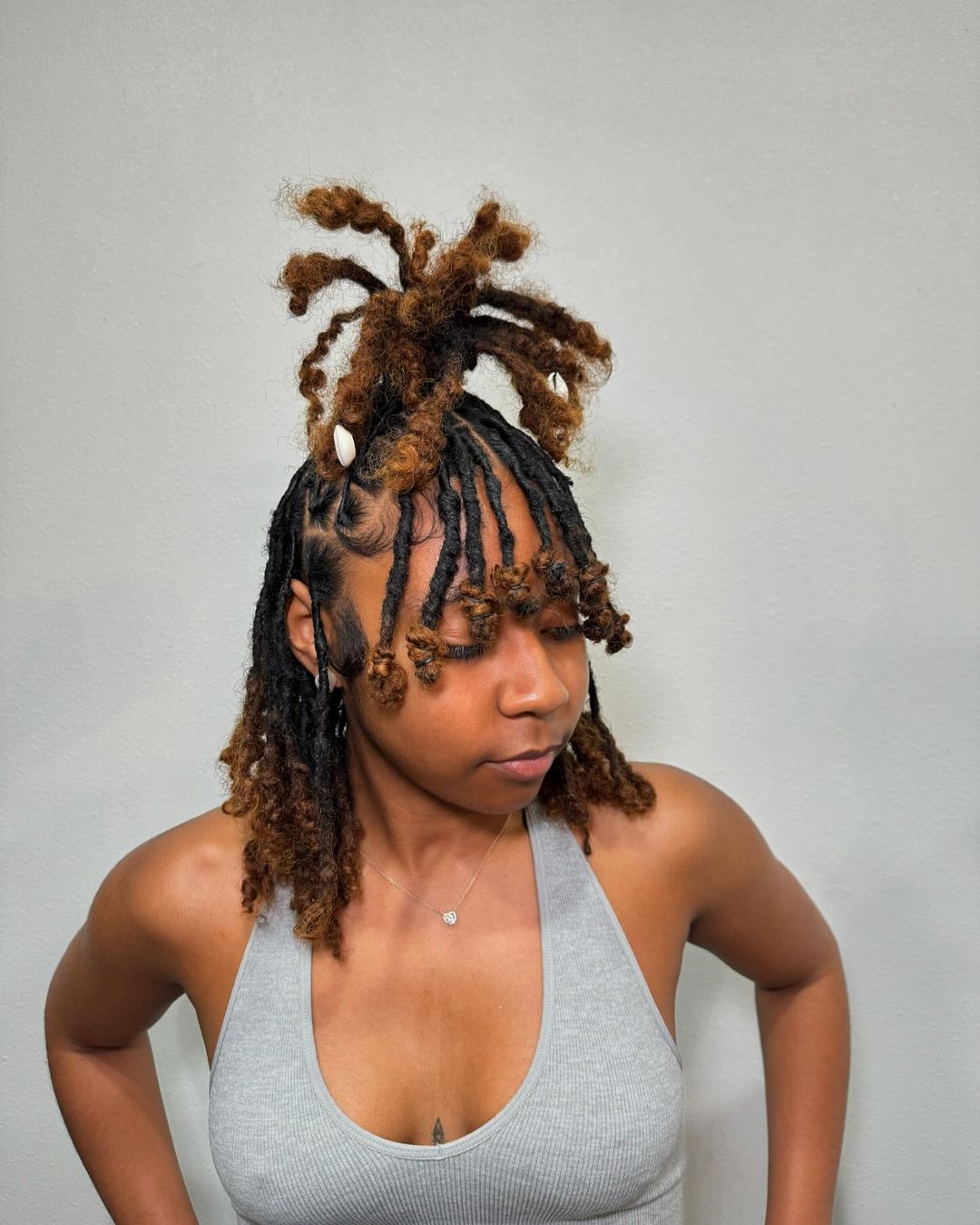 flat twist locs Y2K style