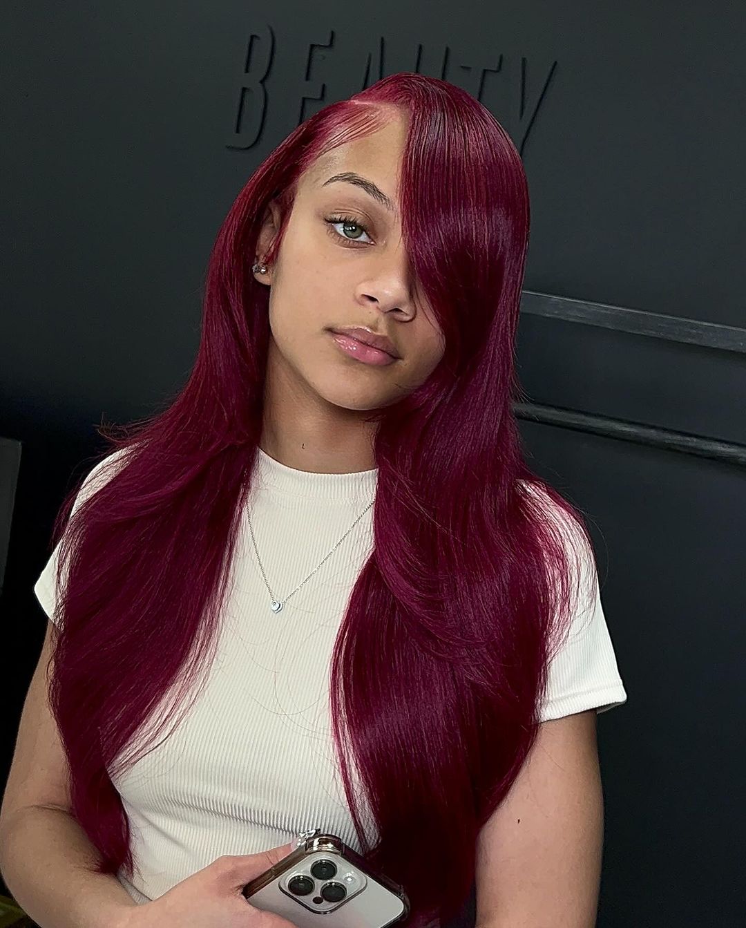 fuchsia quick weave hairstyle