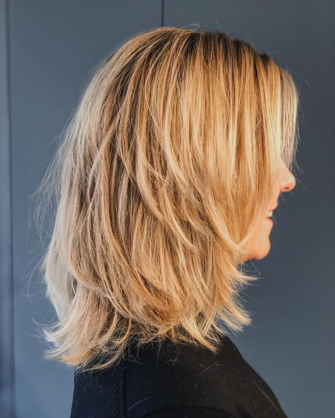 goudblond kittig kapsel