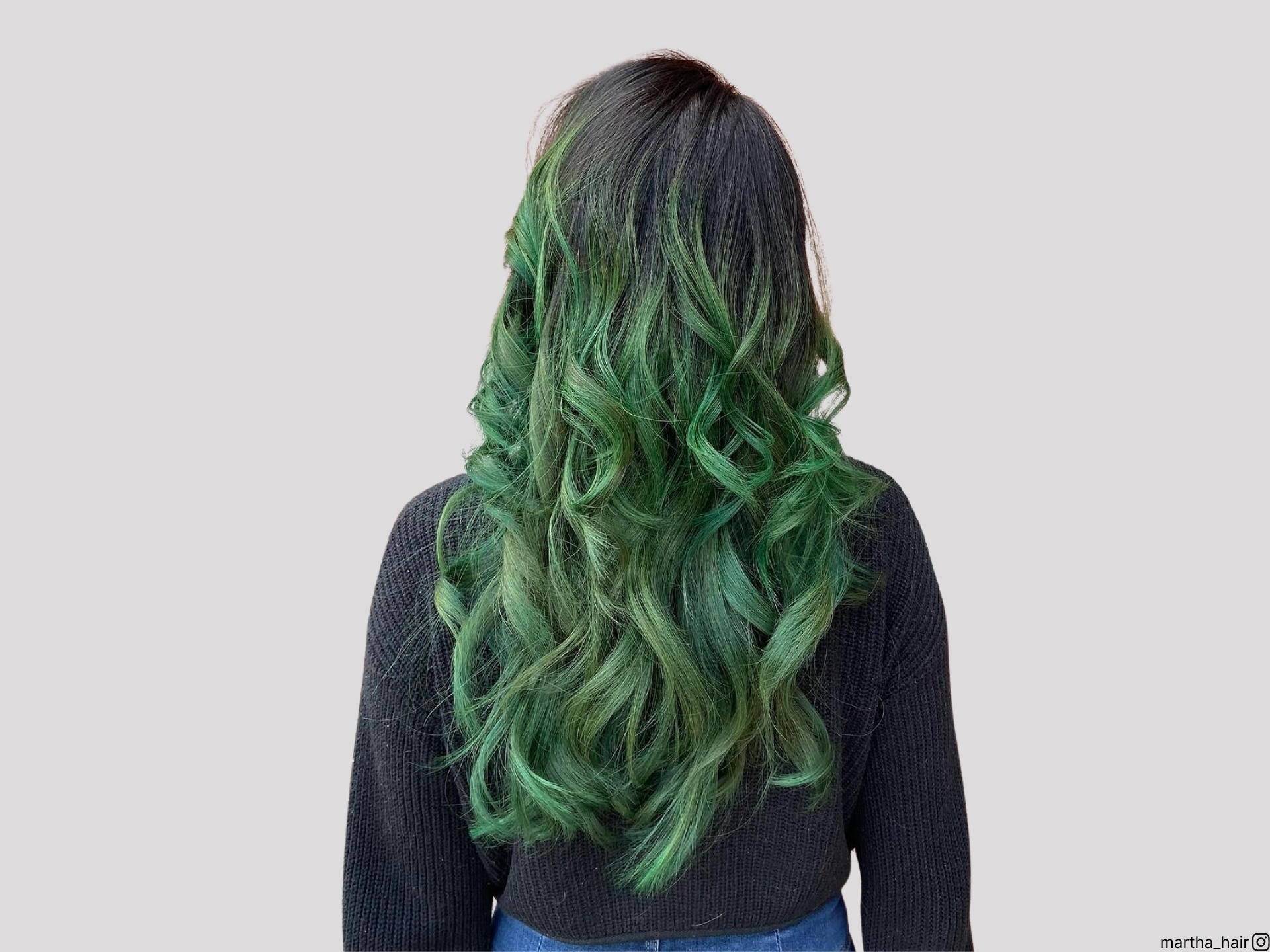 green hair