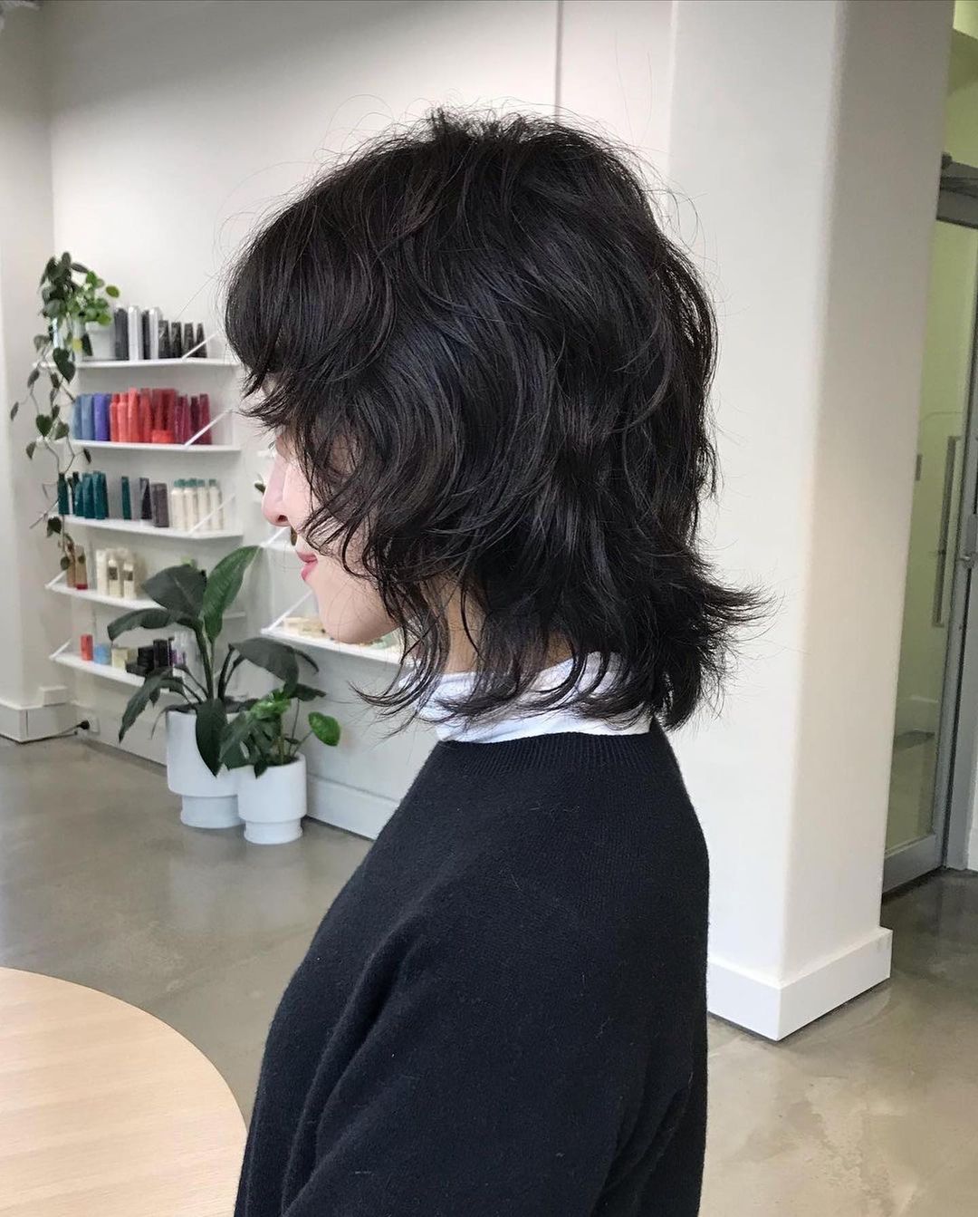 high layered wolf cut