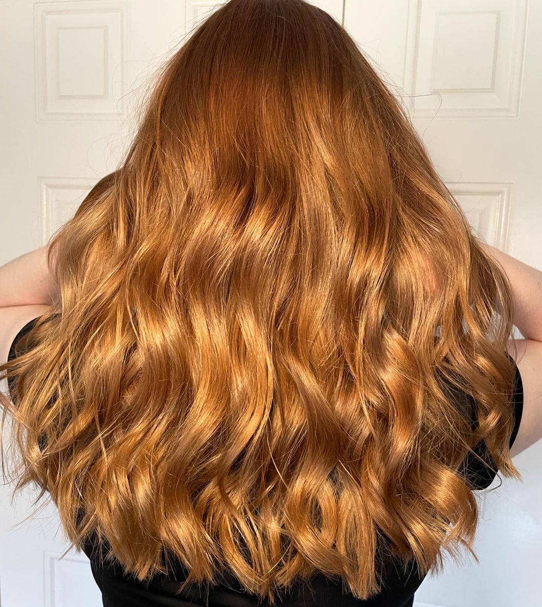 light auburn soft waves