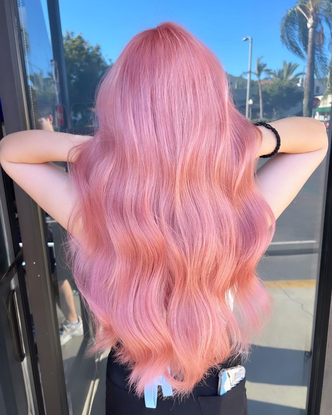 ondas suaves cor-de-rosa pastel claro