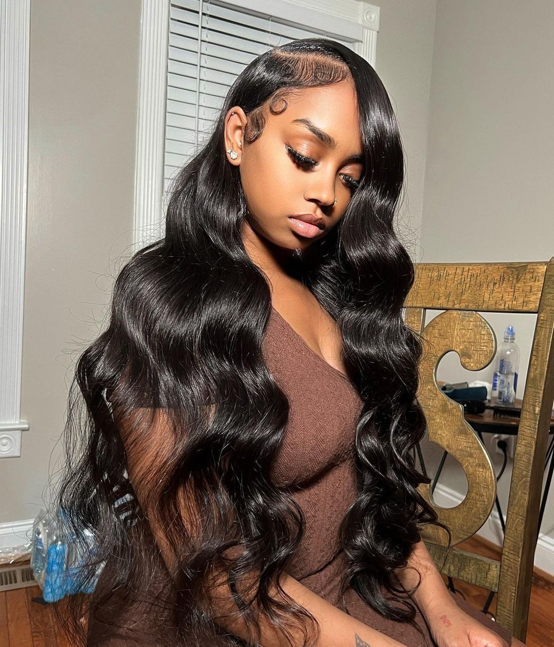 long soft waves with slayed edges quick weave style