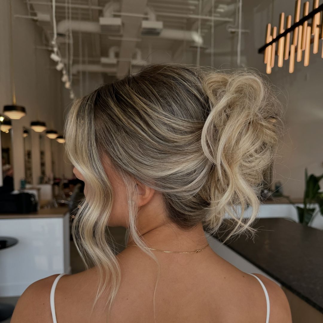 messy french twist