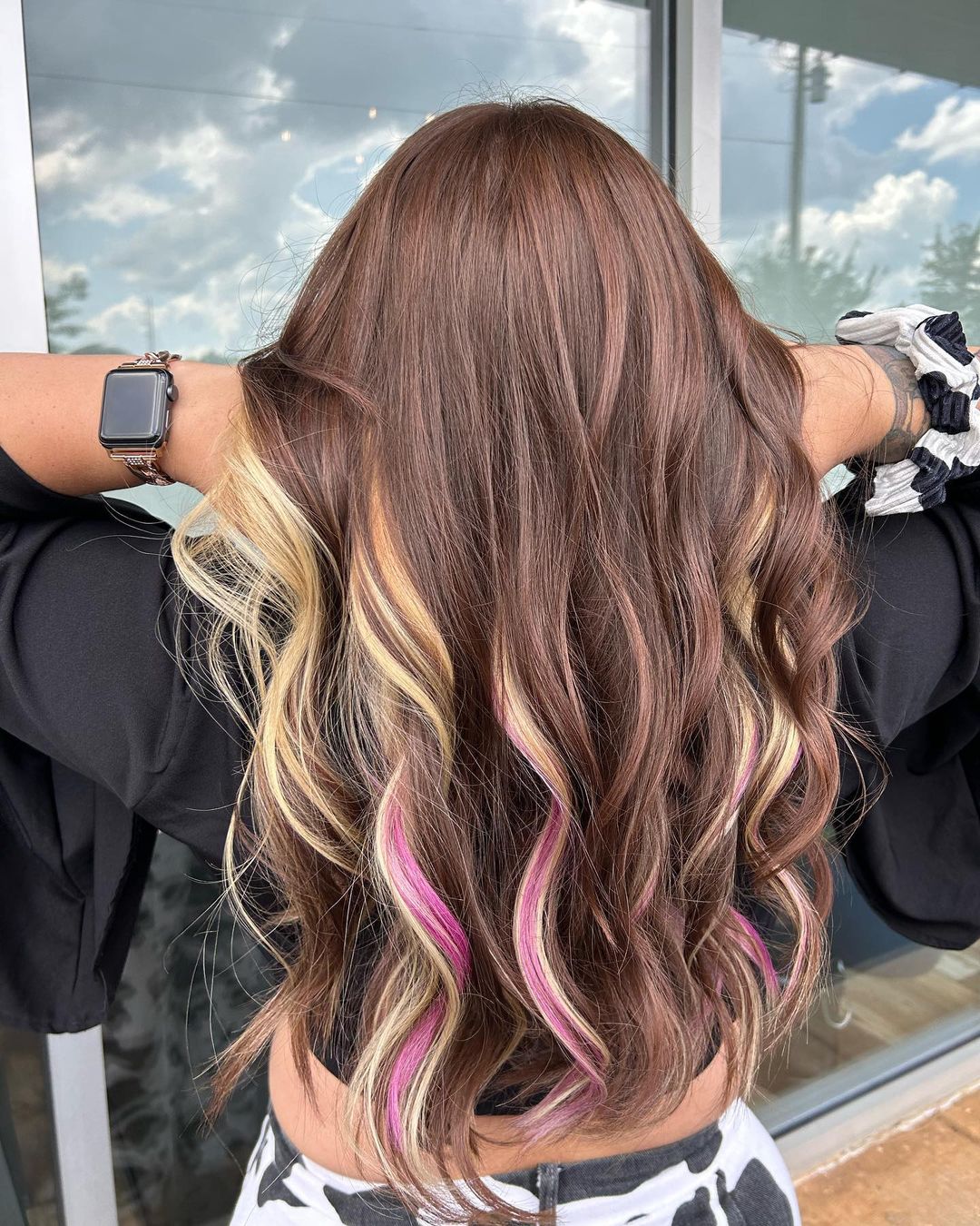 neapolitan highlights with focus on chocolate hue