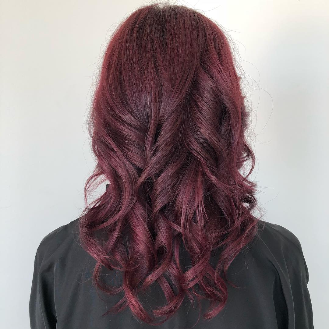 raspberry chocolate hair color