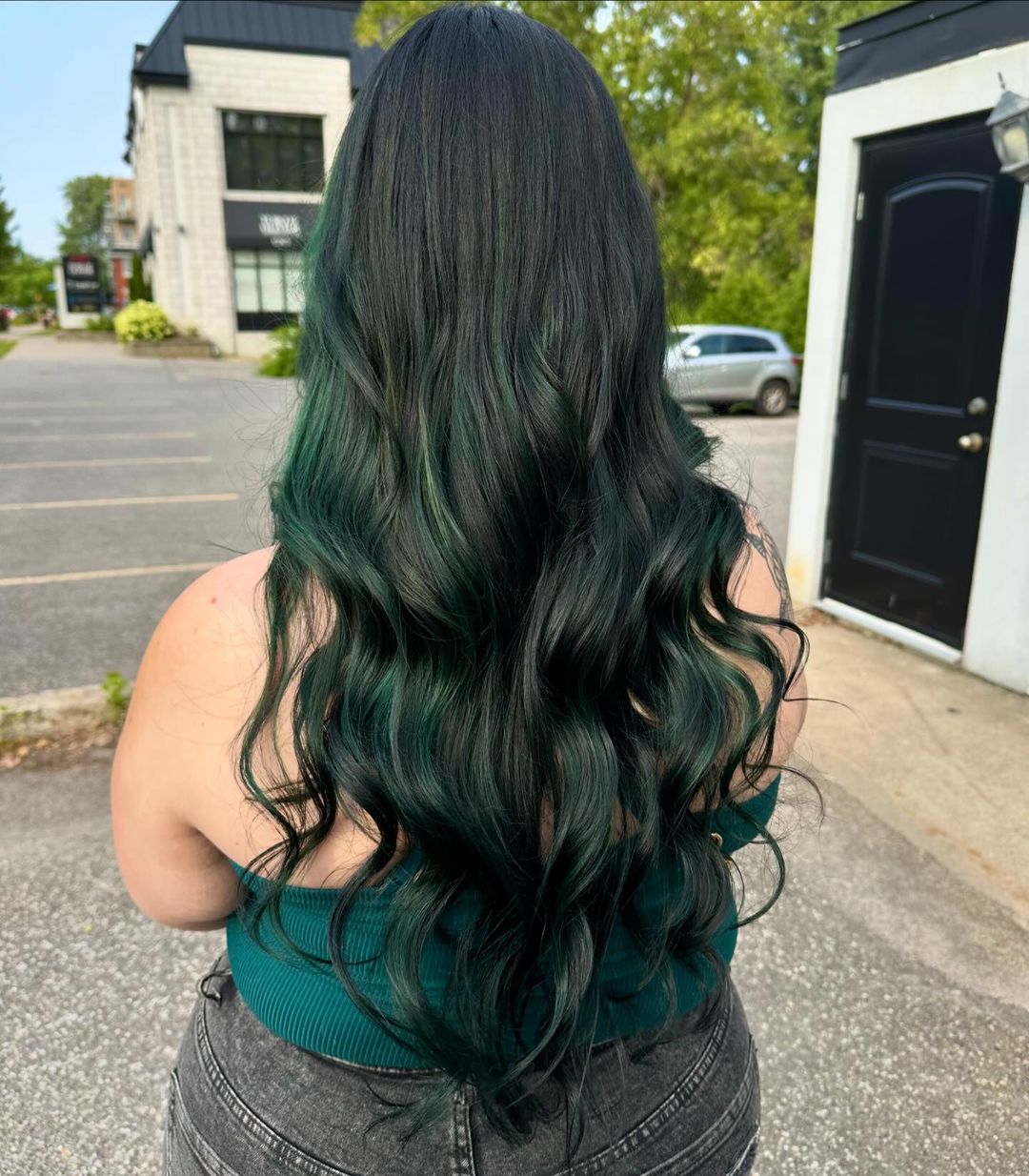 colore dei capelli verde tenue