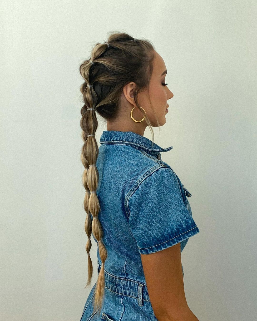 two bubble braids