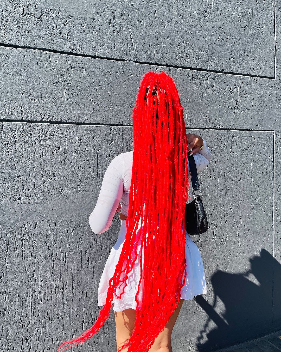 ultra long red locs