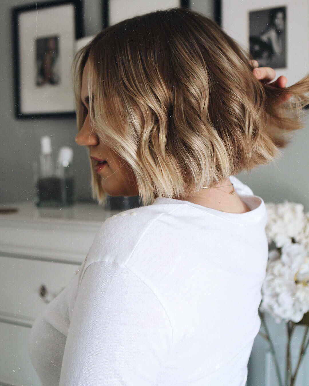 wavy short bob