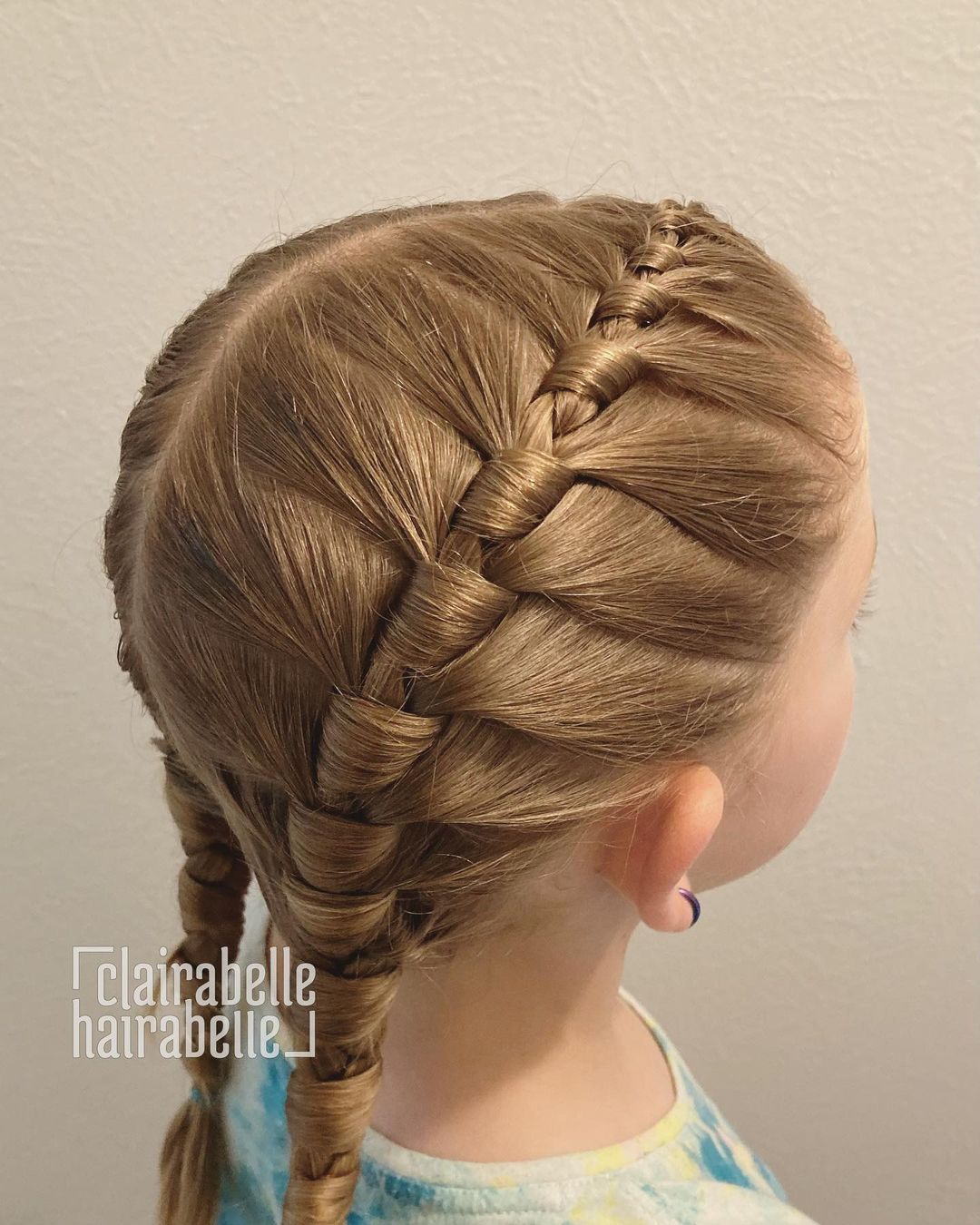 wrapped french braids