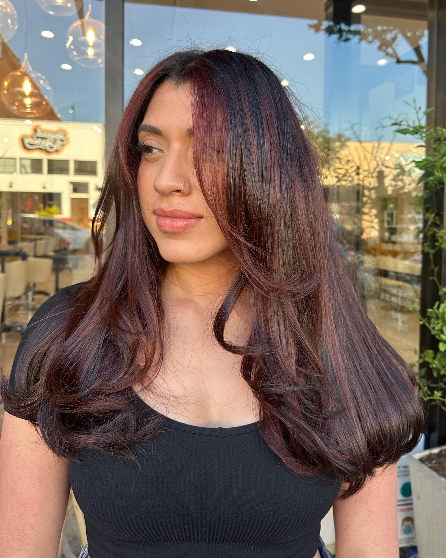 balayage mogano espresso