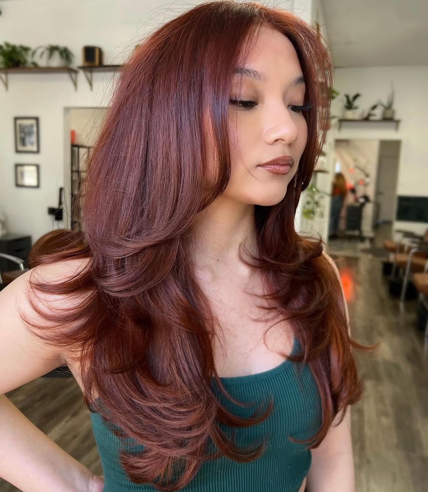 red wine hair