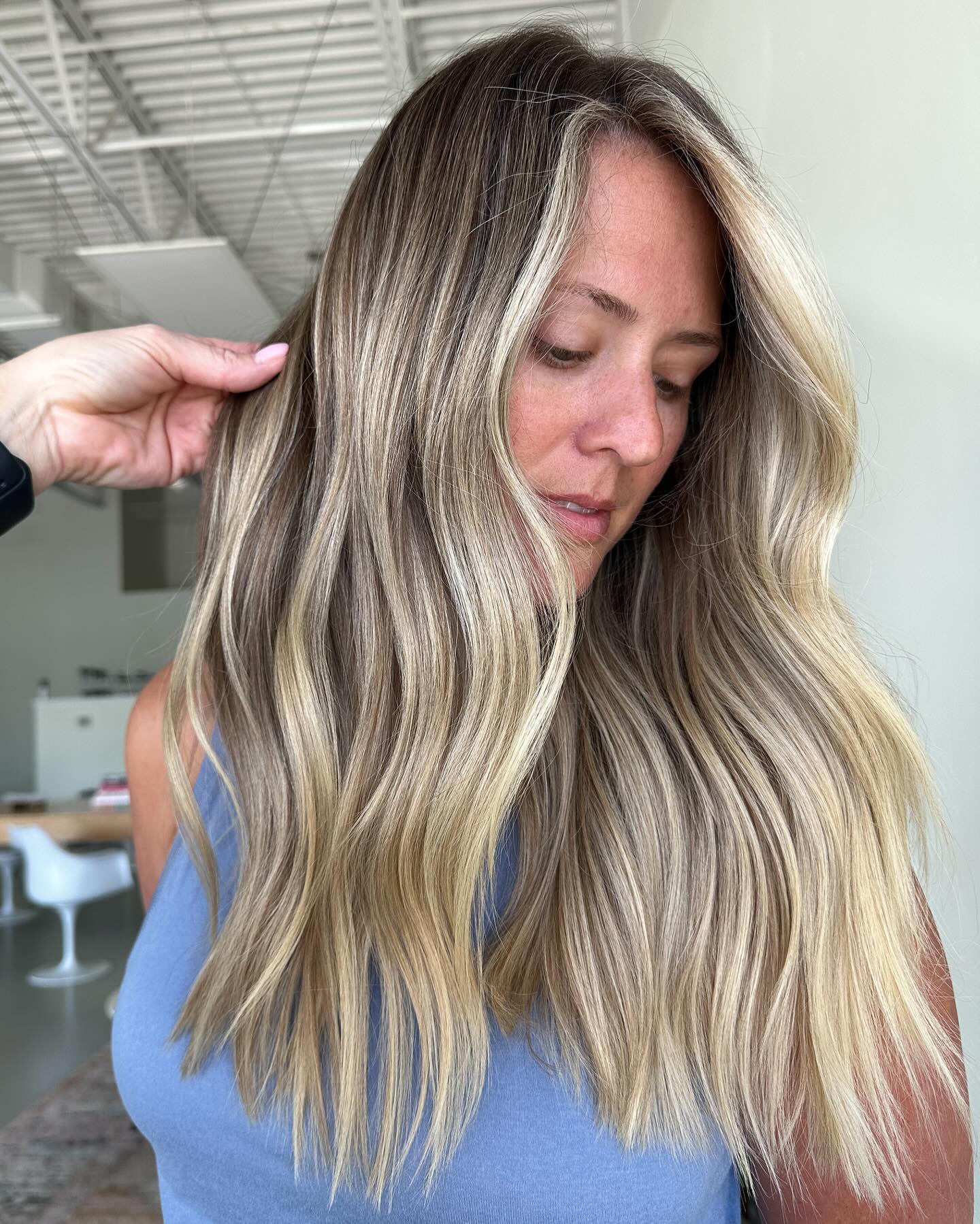 blonde highlights