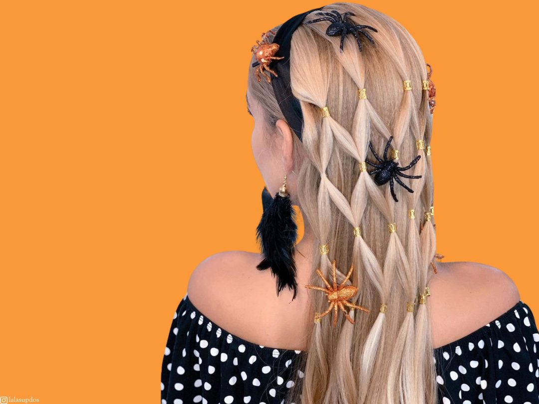 Bandeau Cheveux Roses Orange Pour Halloween - Accessoire Fête, Décoratif Et Léger