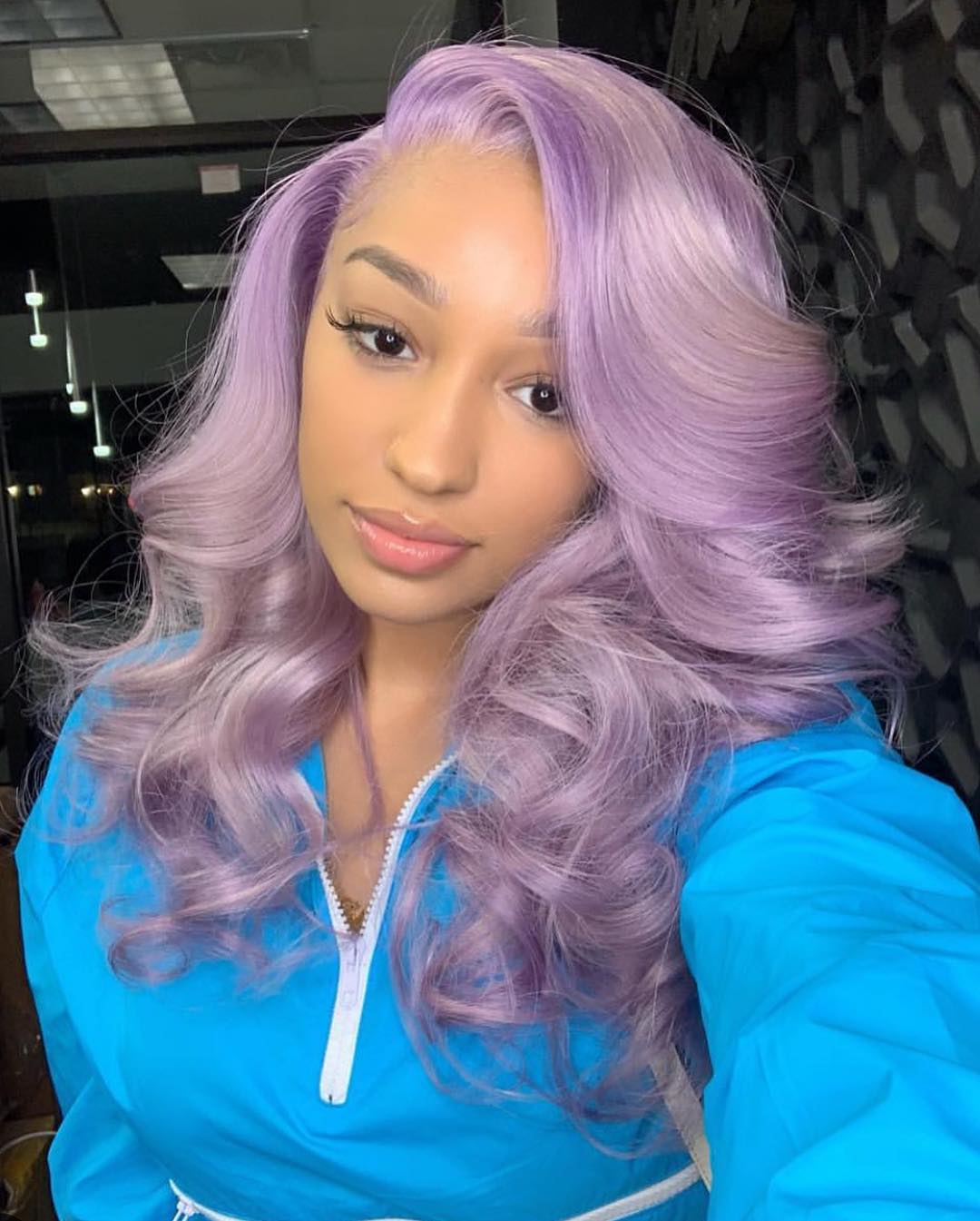 cabelo lavanda pastel