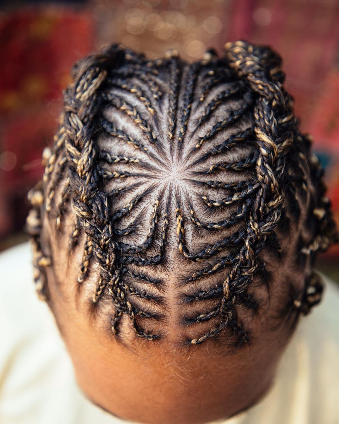 Alicia Keys with sacred geometry fulani braided style 