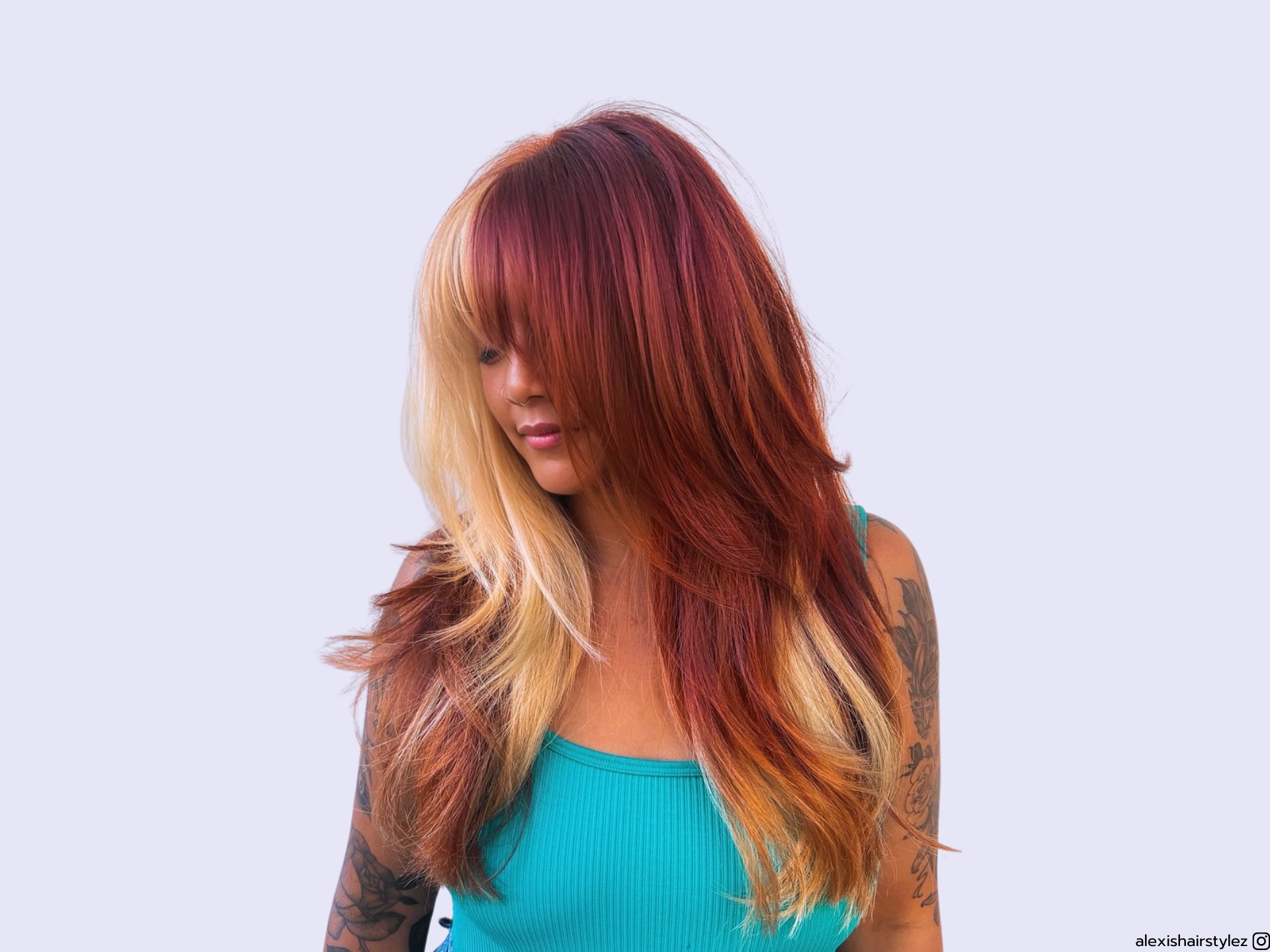 colorblock hair