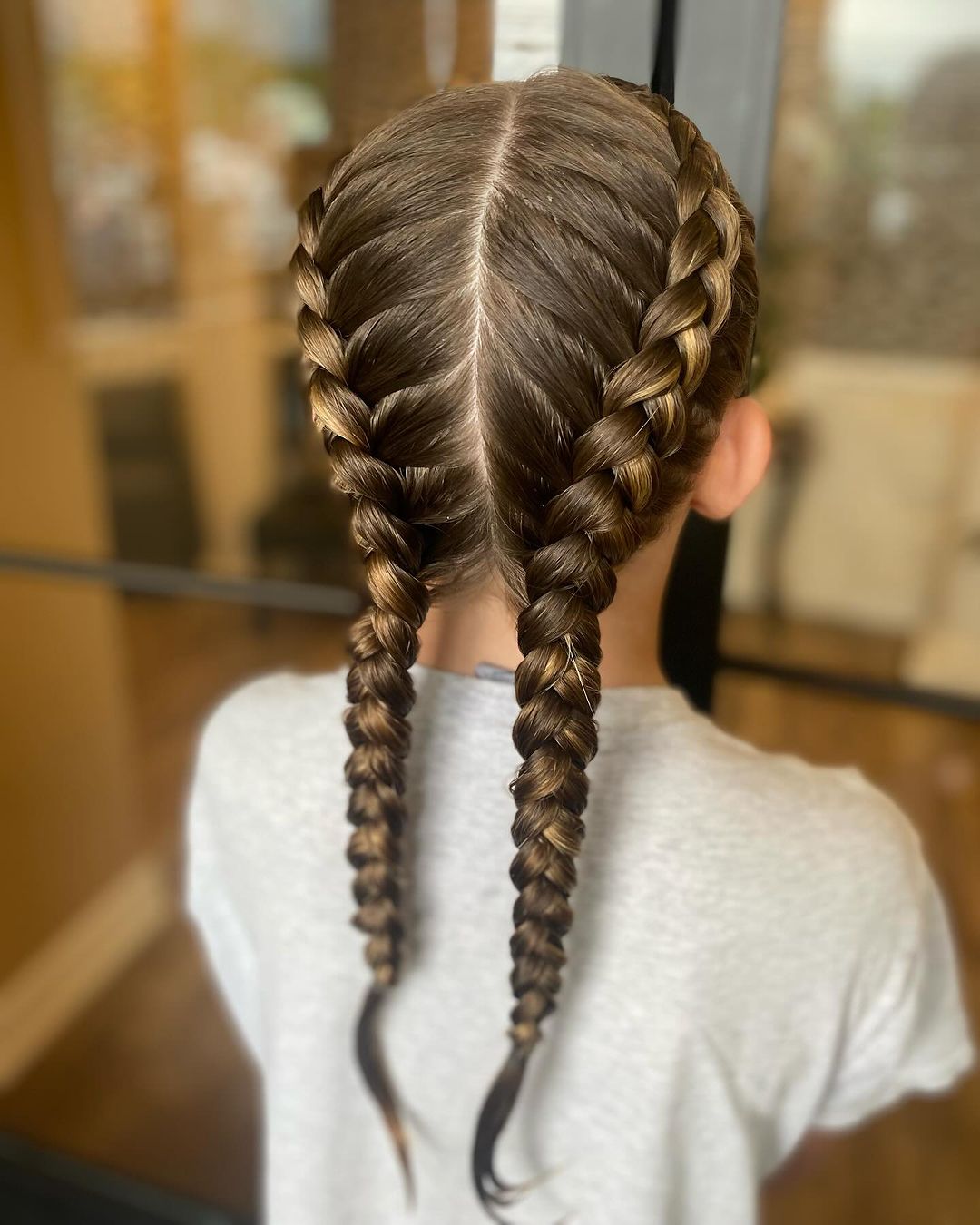 penteado com tranças para crianças