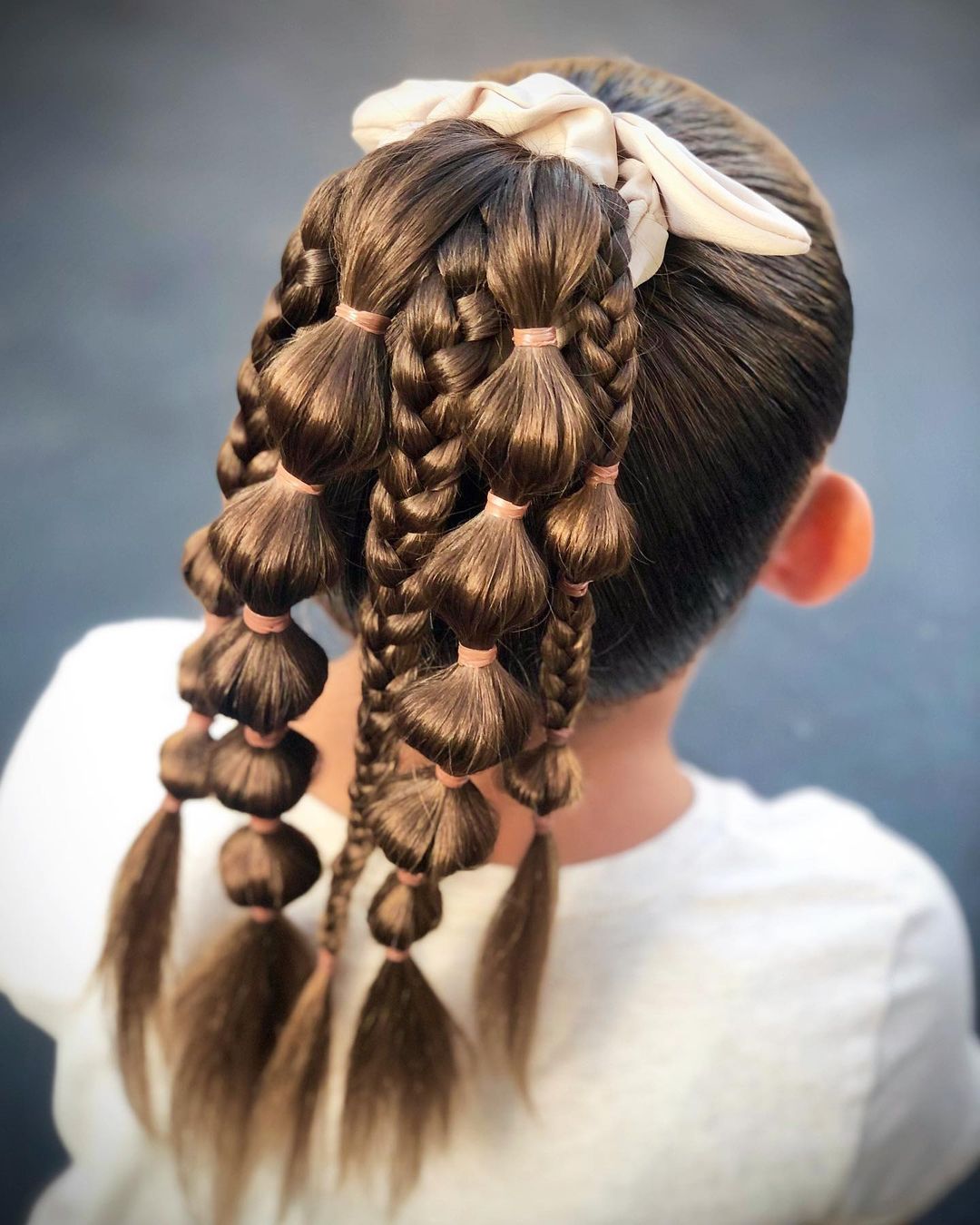 penteado com tranças para crianças