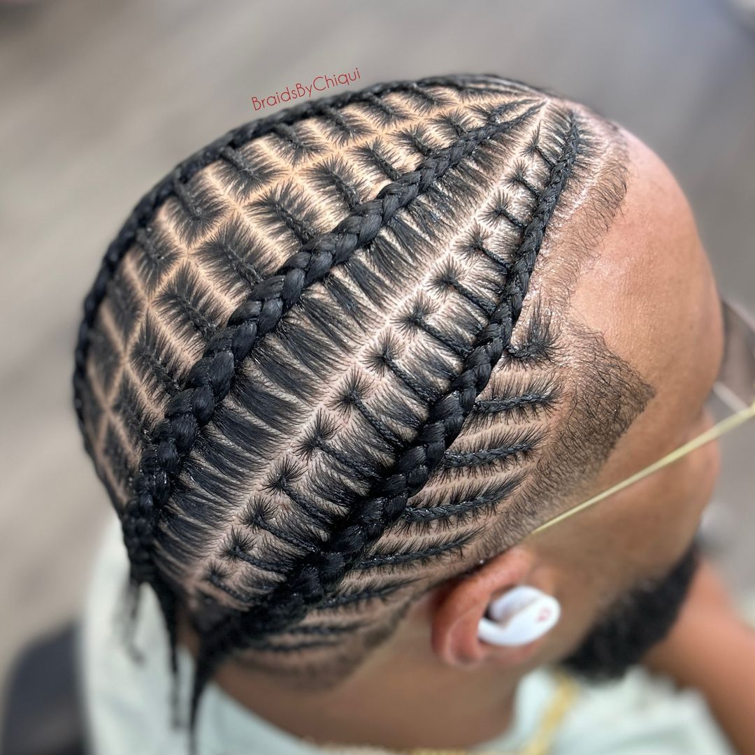 braids with micro cornrows