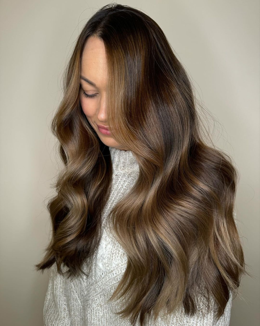 brown sugar color on very thick, long hair